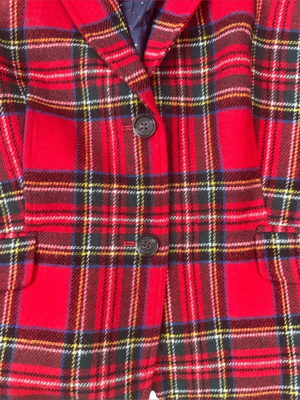 Talbots SHETLAND Wool-blend Plaid Blazer - Picture 4 of 15